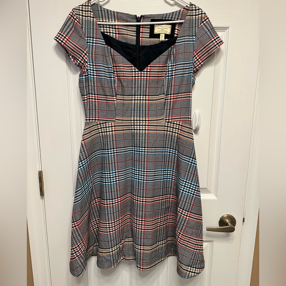 Anthropologie Plaid Midi Dress❣️